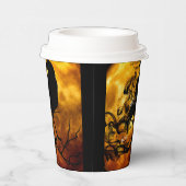 ネバーモアハロウィーンブラッククロウスペクター満月 紙コップ (右)