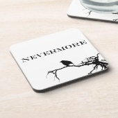 ネバーモアラーベンポーブーダーアランポー引用文 コースター (左側)