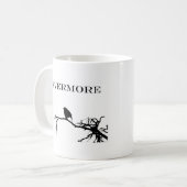 ネバーモアラーベンポーブーダーアランポー引用文 コーヒーマグカップ (正面左)