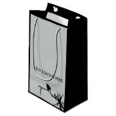 ネバーモアラーベンポーブーダーアランポー引用文 スモールペーパーバッグ (正面アングル)