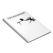 ネバーモアラーベンポーブーダーアランポー引用文 ノートブック (右側)