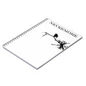 ネバーモアラーベンポーブーダーアランポー引用文 ノートブック (左側)