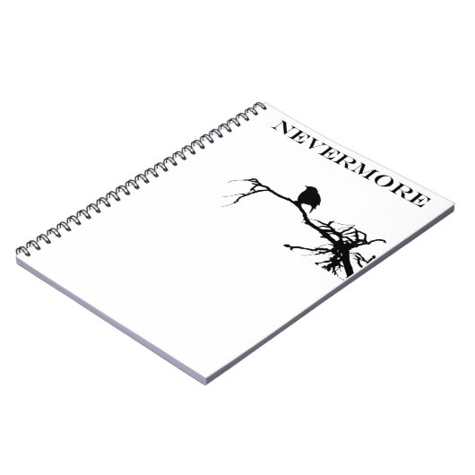 ネバーモアラーベンポーブーダーアランポー引用文 ノートブック (左側)