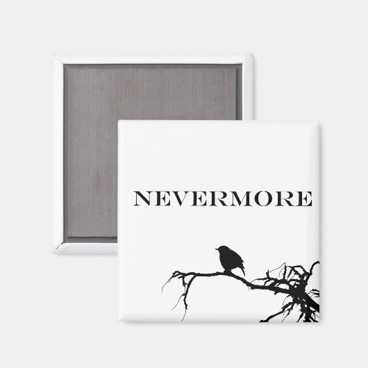 ネバーモアラーベンポーブーダーアランポー引用文 マグネット (正面/裏面)