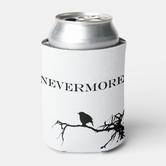 ネバーモアラーベンポーブーダーアランポー引用文 缶クーラー (缶正面)