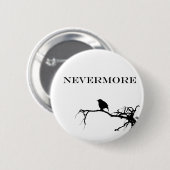 ネバーモアラーベンポーブーダーアランポー引用文 缶バッジ (正面&裏面)