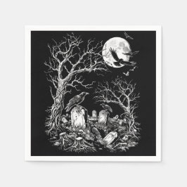 ネバーモア墓地 スタンダードカクテルナプキン