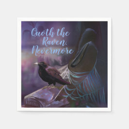 ネバーモア、レイヴン墓地ナプキンズ・ハロウィーン スタンダードカクテルナプキン