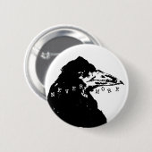 ネバーモア・レイヴン・オブ・エドガー・アラン・ポー 缶バッジ (正面&裏面)