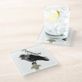 ネバーモア・レイヴン ガラスコースター (アングル)