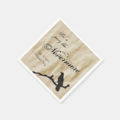 ネバーモア・レイヴン・ハロウィンのようなパーティー スタンダードカクテルナプキン (角)