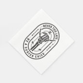 ネバーレイトスケルトンサーファーシック海ビベス スタンダードランチョンナプキン (角)