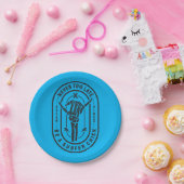 ネバーレイトスケルトンサーファーシック海ビベス ペーパープレート (パーティー)