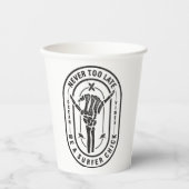 ネバーレイトスケルトンサーファーシック海ビベス 紙コップ (正面)