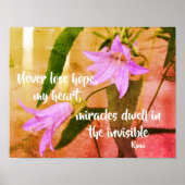 ネバーロープホープるみ感動的引用文 ポスター (正面)