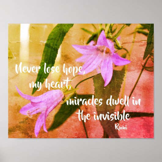 ネバーロープホープるみ感動的引用文 ポスター (正面)