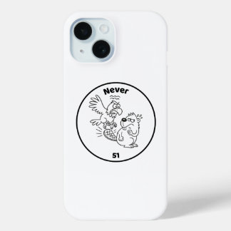 ネバー51 ビーバー vs イーグル iPhone 15ケース