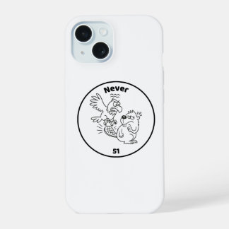 ネバー51 ビーバー vs イーグル iPhone 15ケース