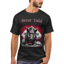 ネバー・イールド・ラザーバックスTシャツ