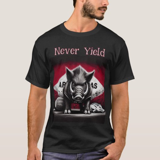 ネバー・イールド・ラザーバックスTシャツ Tシャツ (正面)