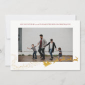 ネバー・トゥ・オールド ホワイト 偽金 グリッター フォト シーズンカード (正面)