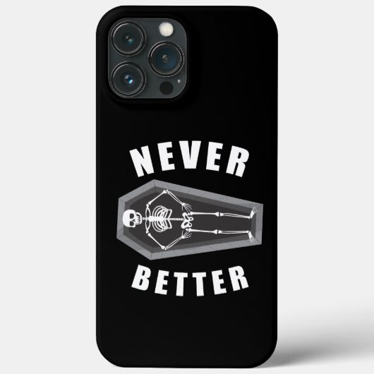 ネバー・ベター・デッド・インサイド・スケルトン・ハロウィン Case-Mate iPhoneケース (裏面)