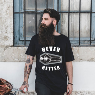ネバー・ベター・デッド・インサイド・スケルトン・ハロウィン Tシャツ