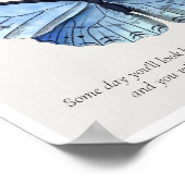 ネバ与えーアップバタフライ感動的アートプリント ポスター (角)