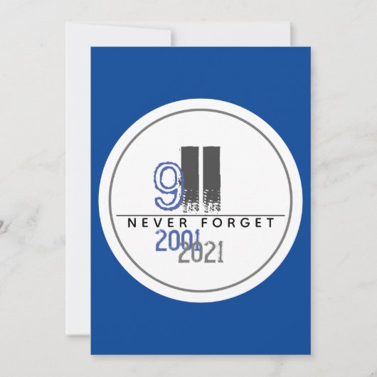 ネバ忘れー911グレイ世界貿易センター 招待状 (正面)