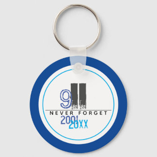 ネバ忘れー・ブルー911世界貿易センター キーホルダー