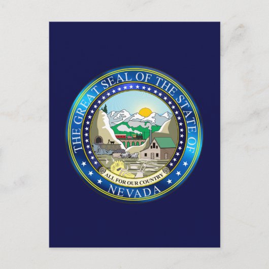 ネバ素晴らしダ州の印 ポストカード (正面)
