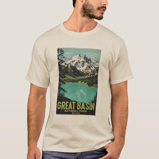 ネバ素晴らしダ州ベイスン国立公園 Tシャツ (正面)