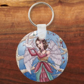ネバ – クリスマスエンジェルキーチェーン キーホルダー (正面)