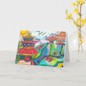 ネパールからの愛を持って カード (黄色い花)