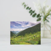 ネパールのはがき水田 ポストカード (スタンド正面)