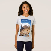 ネパールのナムチェバザールと山の景色 Tシャツ (正面フル)
