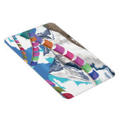 ネパールのヒマラヤ祈りの言葉の旗旅行ポスター マグネット (右側)