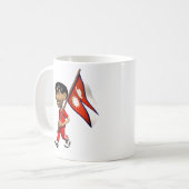 ネパールのマグ コーヒーマグカップ (正面左)