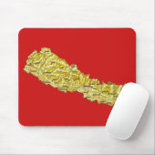 ネパールの地図のマウスパッド マウスパッド (マウス)