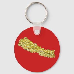 ネパールの地図Keychain キーホルダー
