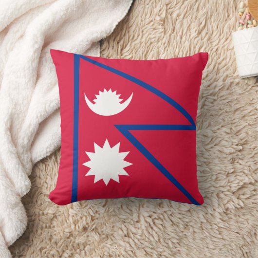 ネパールの旗の枕 クッション (ブランケット)