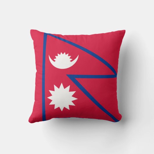ネパールの旗の枕 クッション (裏面)
