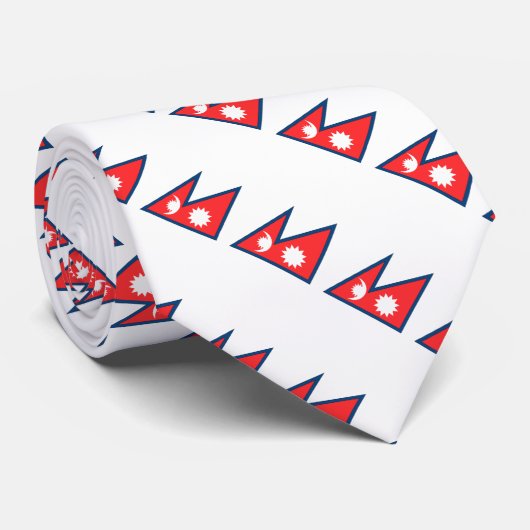ネパールの旗 ネクタイ (ロール)