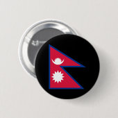 ネパールの旗 缶バッジ (正面&裏面)