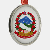 ネパールの紋章付き外衣 メタルオーナメント (右)