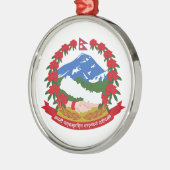 ネパールの紋章付き外衣 メタルオーナメント (左)