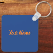 ネパールウィズマウンテンズレトロフラッグヴィンテージホリデー キーホルダー (裏面)