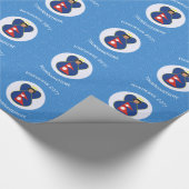 ネパールエンジェルハヌカーパーソナライズされた国旗 ラッピングペーパー (角)