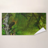ネパールジャングルに川のジャングル、森、地面、川、 バスタオル (バスタオル)