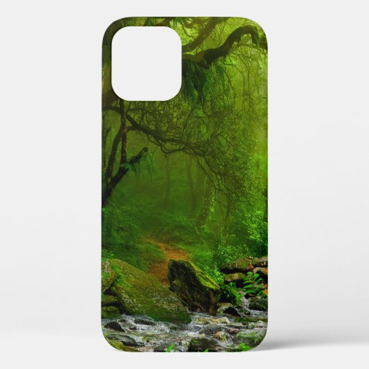 ネパールジャングルに川のジャングル、森、地面、川、 Case-Mate iPhoneケース (裏面)